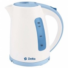 Чайник DELTA DL-1056 2200Вт 1,7л белый с голубым